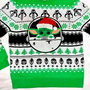 Mandalorian Baby Yoda Christmas Sweater